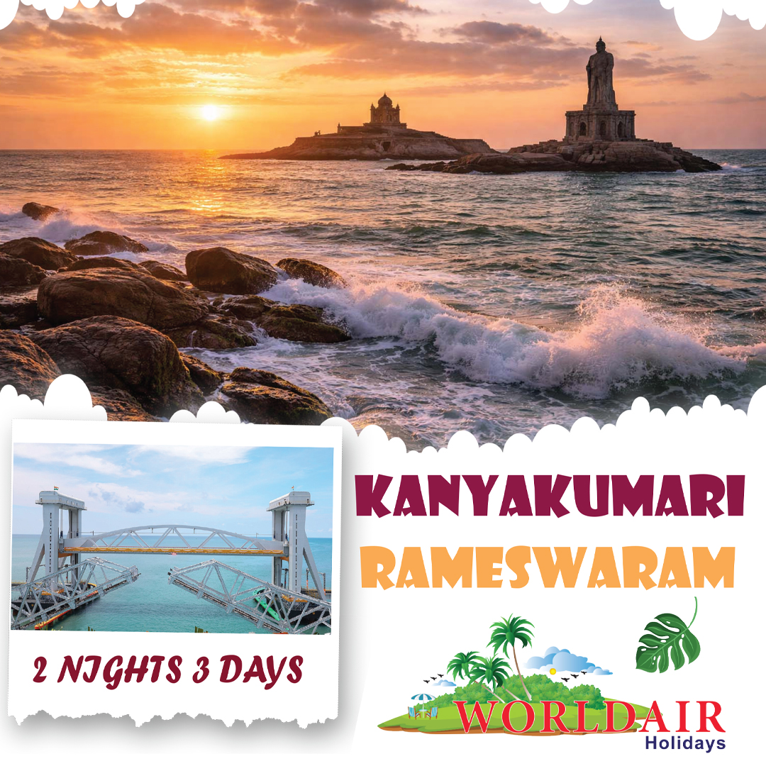 KANYAKUMARI, RAMESWARAM 2 NIGHTS 3 DAYS